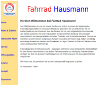 Tablet Screenshot of fahrrad-hausmann.de